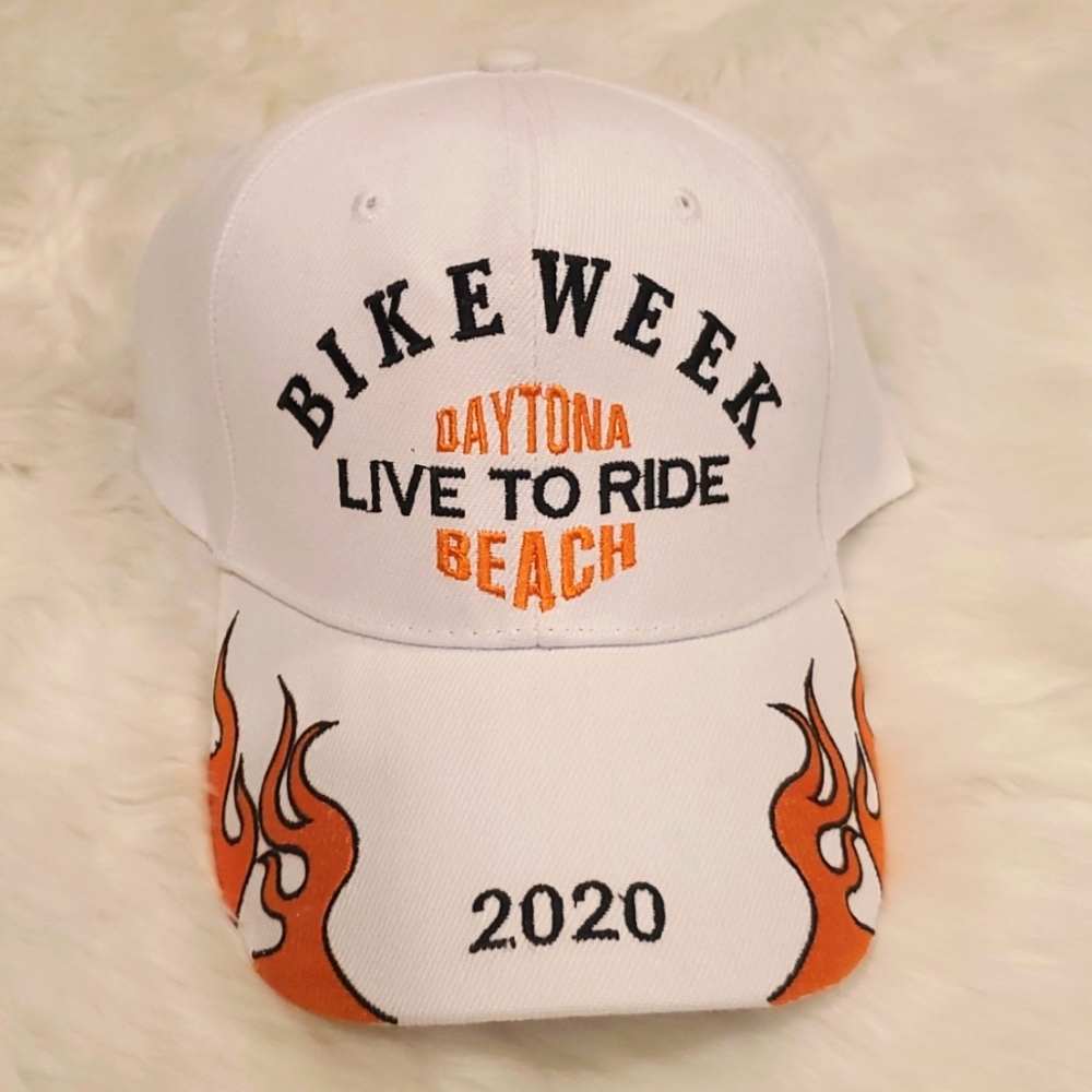 Bike week Daytona 2020 baseball hat cap adjustable white